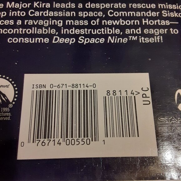 Star Trek Deep Space Nine VTG 90's Paperback Books 7-12 - Picture 8 of 9